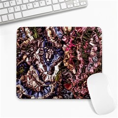 Melting Stitches Large Mousepad by kaleidomarblingart