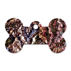 Melting Stitches Dog Tag Bone (one Side) by kaleidomarblingart