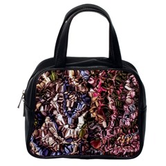 Melting Stitches Classic Handbag (one Side) by kaleidomarblingart