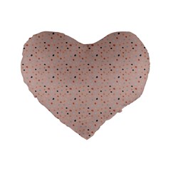 Punkte Standard 16  Premium Flano Heart Shape Cushions by zappwaits