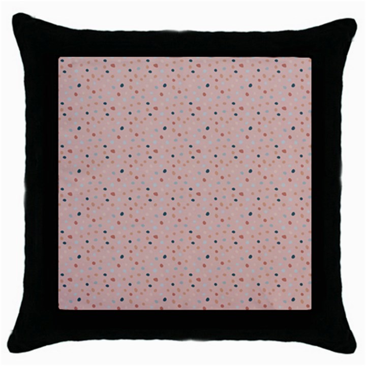 Punkte Throw Pillow Case (Black)