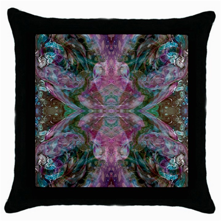 October Pour Blend  Throw Pillow Case (Black)