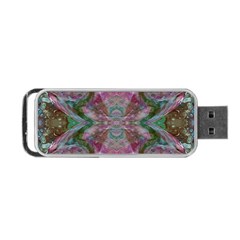 October Pour Blend  Portable Usb Flash (two Sides) by kaleidomarblingart