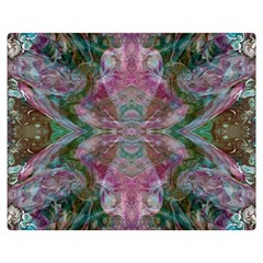 October Pour Blend  Two Sides Premium Plush Fleece Blanket (medium) by kaleidomarblingart