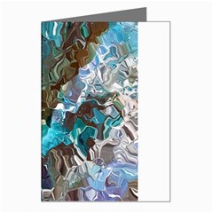 October Blend  Greeting Cards (pkg Of 8) by kaleidomarblingart