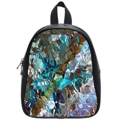 October Blend  School Bag (small) by kaleidomarblingart