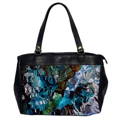 October Blend  Oversize Office Handbag by kaleidomarblingart