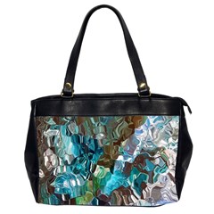 October Blend  Oversize Office Handbag (2 Sides) by kaleidomarblingart