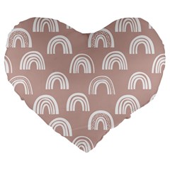 Pattern Large 19  Premium Heart Shape Cushions by zappwaits