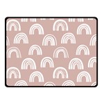 Pattern Two Sides Fleece Blanket (Small) 45 x34  Blanket Back