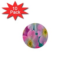 Pink Neon Flowers, Flower 1  Mini Buttons (10 Pack)  by nateshop