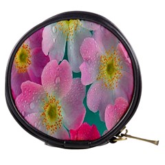 Pink Neon Flowers, Flower Mini Makeup Bag