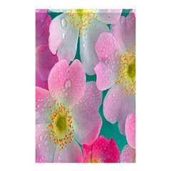 Pink Neon Flowers, Flower Shower Curtain 48  X 72  (small)  by nateshop