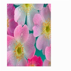 Pink Neon Flowers, Flower Large Garden Flag (two Sides) by nateshop