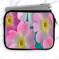 Pink Neon Flowers, Flower Apple Ipad 2/3/4 Zipper Cases by nateshop