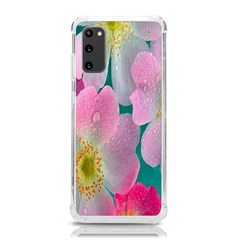 Pink Neon Flowers, Flower Samsung Galaxy S20 6 2 Inch Tpu Uv Case by nateshop