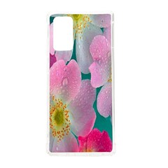 Pink Neon Flowers, Flower Samsung Galaxy Note 20 Tpu Uv Case by nateshop