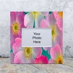 Pink Neon Flowers, Flower White Box Photo Frame 4  X 6  by nateshop