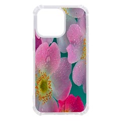 Pink Neon Flowers, Flower Iphone 13 Pro Tpu Uv Print Case by nateshop