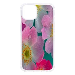 Pink Neon Flowers, Flower Iphone 13 Tpu Uv Print Case by nateshop