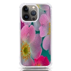 Pink Neon Flowers, Flower Iphone 13 Pro Tpu Uv Print Case by nateshop