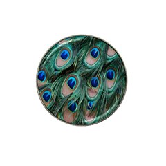 Peacock-feathers,blue2 Hat Clip Ball Marker (4 Pack) by nateshop