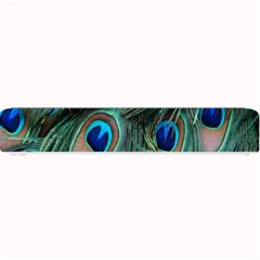 Peacock-feathers,blue2 Small Bar Mat by nateshop