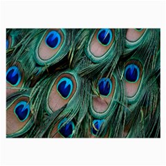 Peacock-feathers,blue2 Large Glasses Cloth by nateshop