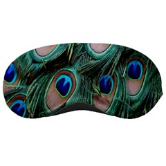 Peacock-feathers,blue2 Sleep Mask by nateshop