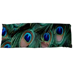 Peacock-feathers,blue2 Body Pillow Case Dakimakura (two Sides) by nateshop