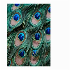 Peacock-feathers,blue2 Small Garden Flag (two Sides) by nateshop