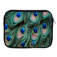 Peacock-feathers,blue2 Apple Ipad 2/3/4 Zipper Cases by nateshop