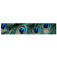 Peacock-feathers,blue2 Small Premium Plush Fleece Scarf by nateshop