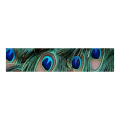 Peacock-feathers,blue2 Velvet Scrunchie by nateshop