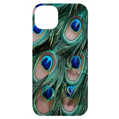 Peacock-feathers,blue2 Iphone 14 Plus Black Uv Print Case