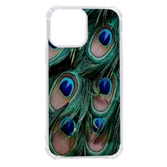 Peacock-feathers,blue2 Iphone 13 Pro Max Tpu Uv Print Case