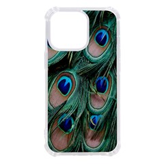 Peacock-feathers,blue2 Iphone 13 Pro Tpu Uv Print Case by nateshop