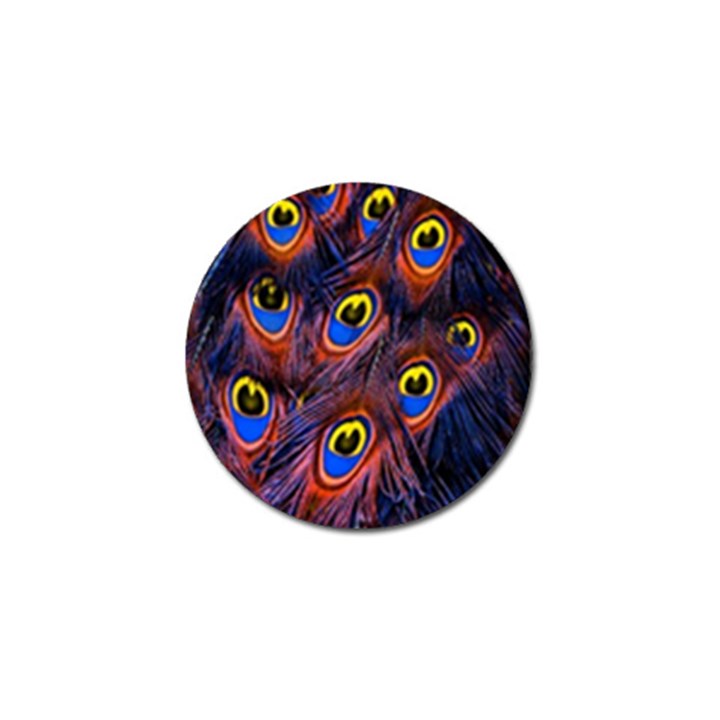 Peacock-feathers,blue,yellow Golf Ball Marker (4 pack)