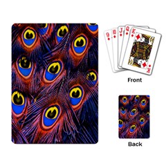 Peacock-feathers,blue,yellow Playing Cards Single Design (rectangle) by nateshop