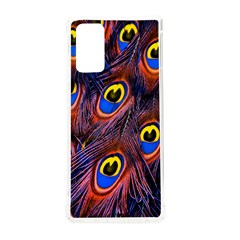 Peacock-feathers,blue,yellow Samsung Galaxy Note 20 Tpu Uv Case by nateshop