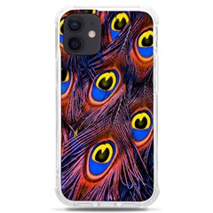 Peacock-feathers,blue,yellow Iphone 12 Mini Tpu Uv Print Case	 by nateshop