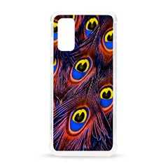 Peacock-feathers,blue,yellow Samsung Galaxy S20 6 2 Inch Tpu Uv Case by nateshop