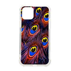 Peacock-feathers,blue,yellow Iphone 11 Pro 5 8 Inch Tpu Uv Print Case