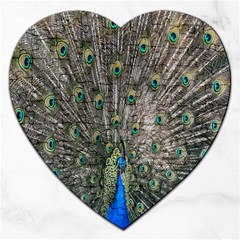 Peacock-feathers1 Jigsaw Puzzle (heart) by nateshop