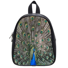 Peacock-feathers1 School Bag (small) by nateshop