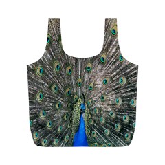 Peacock-feathers1 Full Print Recycle Bag (m) by nateshop