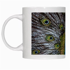 Peacock-feathers2 White Mug by nateshop