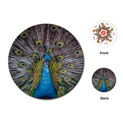 Peacock-feathers2 Playing Cards Single Design (round) by nateshop