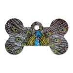 Peacock-feathers2 Dog Tag Bone (One Side) Front