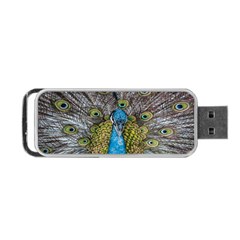 Peacock-feathers2 Portable Usb Flash (one Side) by nateshop